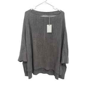 NWT Barefoot Dreams Dolman Top Cozychic Ultra Lite Mineral Gray Size S / M